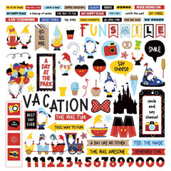 Tulla & Norbert's Magical Vacation - PhotoPlay - Cardstock Stickers 12"X12" - Elements