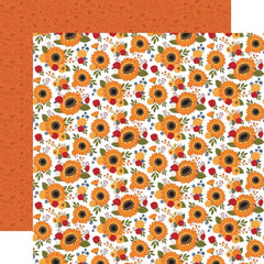 Fall - Echo Park - Double-Sided Cardstock 12"X12" - Family Farm Floral