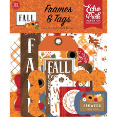 Fall - Echo Park - Cardstock Ephemera 33/Pkg - Frames & Tags