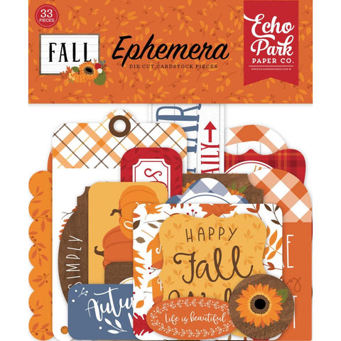 Fall - Echo Park - Cardstock Ephemera 33/Pkg - Icons