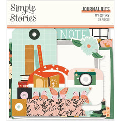 My Story - Simple Stories - Bits & Pieces Die-Cuts 23/Pkg - Journal