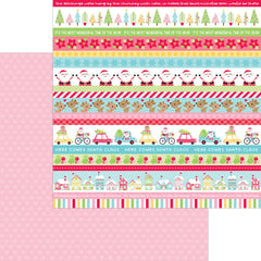 Candy Cane Lane - Doodlebug - Double-Sided Cardstock 12"X12" - Much Love