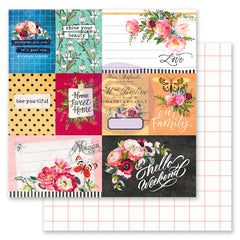 Painted Floral - Prima Marketing - 12"x12" Double-sided Patterned Paper w/ foil details - Shine Your Beauty
