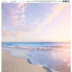 Set Sail - Heidi Swapp - Double-Sided Cardstock 12"X12" -  Sunset Beach