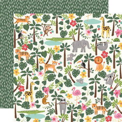Into The Wild - Simple Stories - Double-Sided Cardstock 12"X12" - Welcome To The Jungle