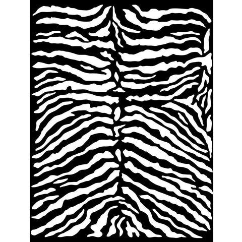 Savana - Stamperia - 8"x10" Thick Stencil - Zebra Pattern (1483)