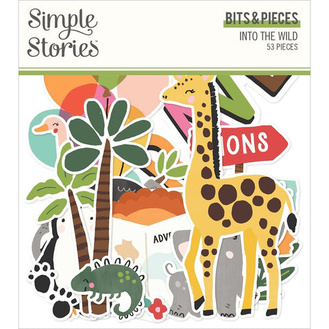 Into The Wild - Simple Stories - Bits & Pieces Die-Cuts 53/Pkg