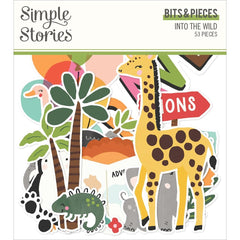 Into The Wild - Simple Stories - Bits & Pieces Die-Cuts 53/Pkg