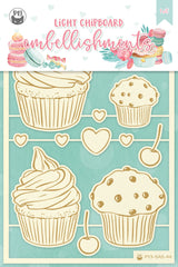 Sugar & Spice - P13 - Chipboard Embellishments - Cupcakes & Muffins (SAS44)