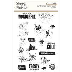 Simple Vintage Winter Woods - Simple Stories - Clear Stamp Set