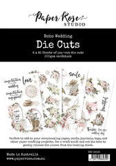 Boho Wedding - Paper Rose - Die Cuts