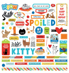 Meow - PhotoPlay - 12"x12 Cardstock Sticker Sheet - Elements