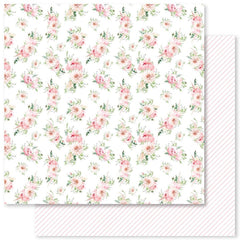 Floral Dance - Paper Rose - Double-sided Patterened Paper 12"x12" - Paper F