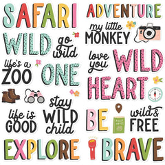 Into The Wild - Simple Stories - Foam Stickers 28/Pkg