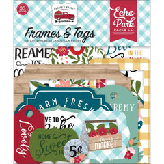 Farmer's Market - Echo Park - Cardstock Ephemera 33/Pkg - Frames & Tags