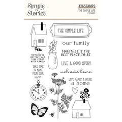 The Simple Life - Simple Stories - Photopolymer Clear Stamps