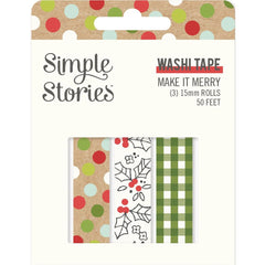 Make It Merry - Simple Stories - Washi Tape 3/Pkg