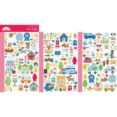 Doggone Cute - Doodlebug - Mini Cardstock Stickers 2/Pkg
