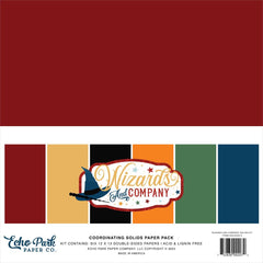 Wizards & Company - Echo Park - Double-Sided Cardstock 12"X12" 6/Pkg - Solids