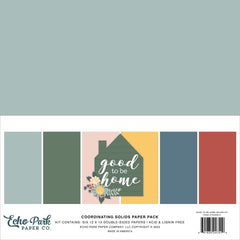 Good To Be Home - Echo Park - Collection Kit 12"X12" - Solids