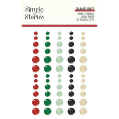 Simple Vintage Dear Santa - Simple Stories - Enamel Dots Embellishments