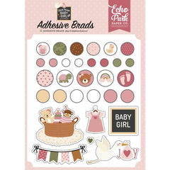 Special Delivery BABY GIRL - Echo Park - Decorative Brads