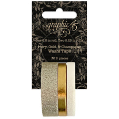 Grow With Love - Graphic 45 - Staples Glitter & Gloss Washi Tape Set (5635)