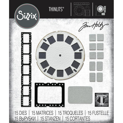 Sizzix/Tim Holtz - Thinlits Dies 15/Pkg  - Vault Picture Show