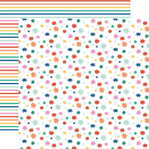 Hip Hip Hooray - Echo Park - Double-Sided Cardstock 12"X12" - Make A Wish Star