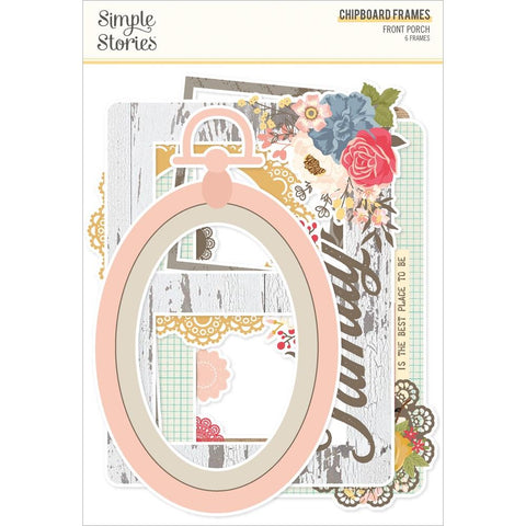 Front Porch - Simple Stories - Chipboard Frames 6/Pkg