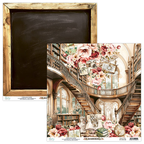 Academia - Mintay Papers - 12"x12" Double-sided Patterned Paper - Paper 02