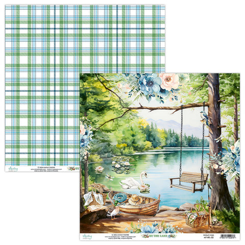 By The Lake - Mintay Papers - 12"x12" Double-sided Patterned Paper - Paper 02