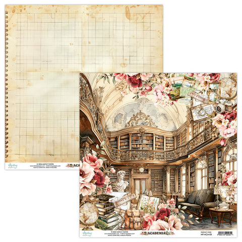 Academia - Mintay Papers - 12"x12" Double-sided Patterned Paper - Paper 03