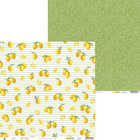 Fresh Lemonade - P13 -  Double-Sided Cardstock 12"X12" - Paper 06