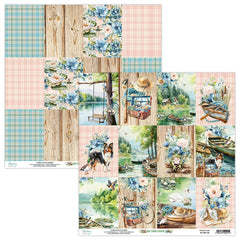 By The Lake - Mintay Papers - 12"x12" Double-sided Patterned Paper - Paper 06