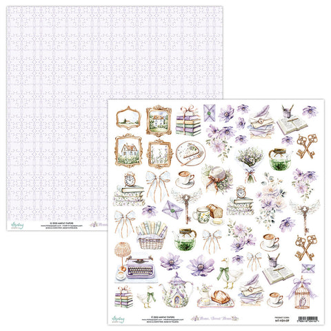 Home Sweet Home - Mintay Papers - 12"x12" Patterned Paper - Paper 09 - Elements