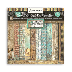Fortune - Stamperia - 12"x12" MAXI BACKGROUNDS Paper - Land of Pharaohs (4322)