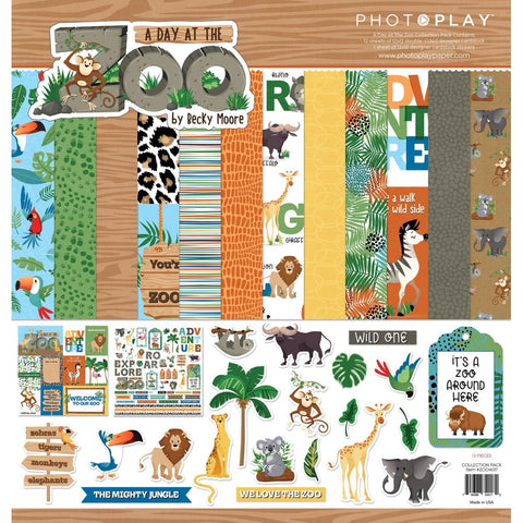 A Day At The Zoo - PhotoPlay - Collection Pack 12"X12"