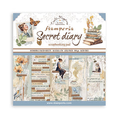 Create Happiness Secret Diary - Stamperia - 12"x12" Paper Pad (3967)