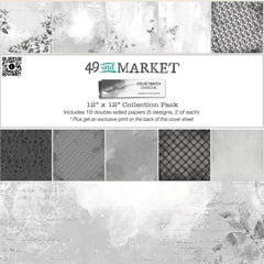 Color Swatch: Charcoal - 49 & Market - Collection Pack 12"X12"