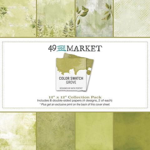 Color Swatch: Grove - 49 & Market - Collection Pack 12"X12"