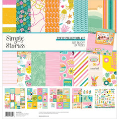 Just Beachy - Simple Stories - Collection Kit 12"X12"