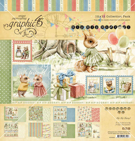 Hip Hip Hooray - Graphic45 - 12"x12" Collection Pack