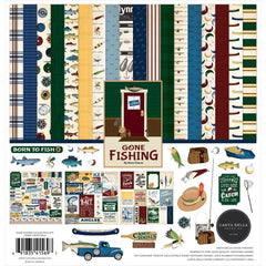 Gone Fishing - Carta Bella - Collection Kit 12"X12"