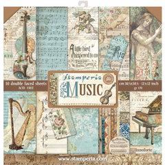 Music - Stamperia - 12"X12" Paper Pad (7500)