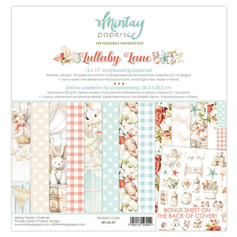 Lullaby Lane - Mintay Papers - 12"x12" Paper Set