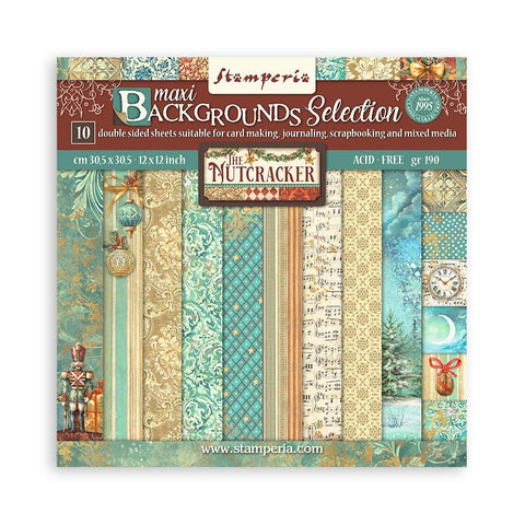 The Nutcracker - Stamperia - 12"x 12" Paper Pad - Maxi Background (6166)