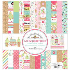 Gingerbread Kisses- Doodlebug -  12"X12" Collection Pack 12/Pkg