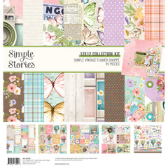 Simple Vintage Flower Shoppe - Simple Stories - 12"x12" Collection Kit