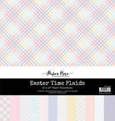 Easter Time Plaids - Paper Rose - 12"x12" Paper Collection